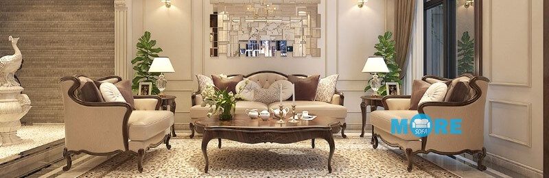 Sản xuất sofa tân cổ điển chất lượng cao, giá cả cạnh tranh trên thị trường